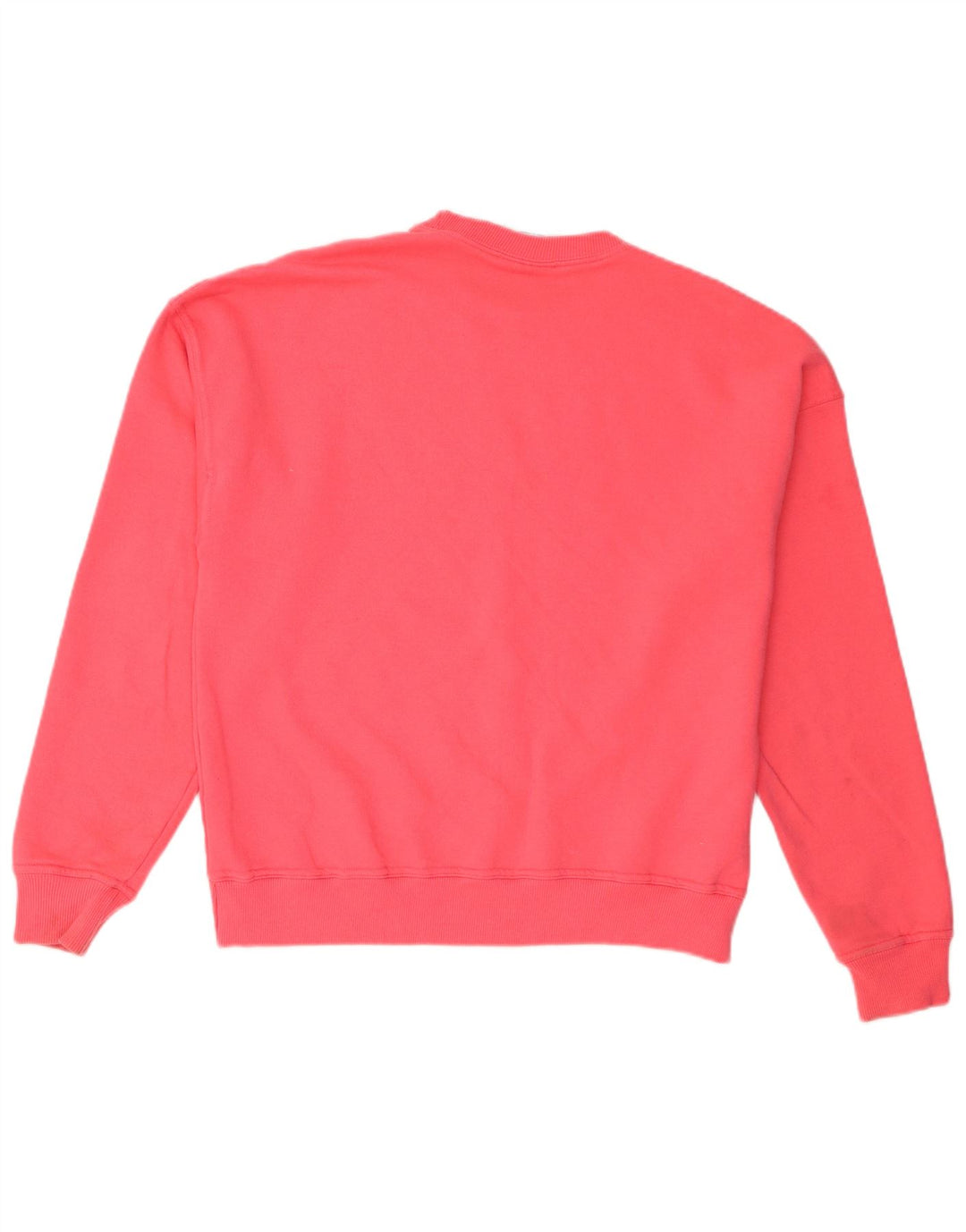 Champion Womens Graphic Oversized Φούτερ Jumper UK 14 Medium Pink