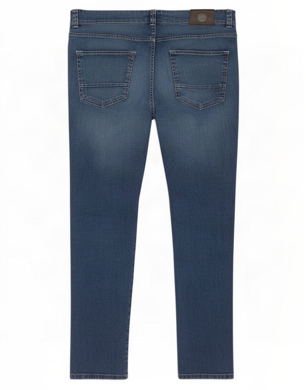 Trussardi Mens Straight Jeans IT 54 2XL W38 L33 Blue Cotton