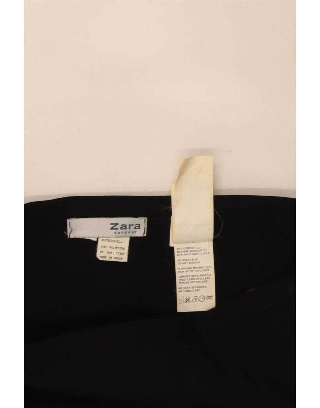 Zara Γυναικεία Μίνι Φούστα Wrap W24 XS Μαύρη Πολυεστέρας