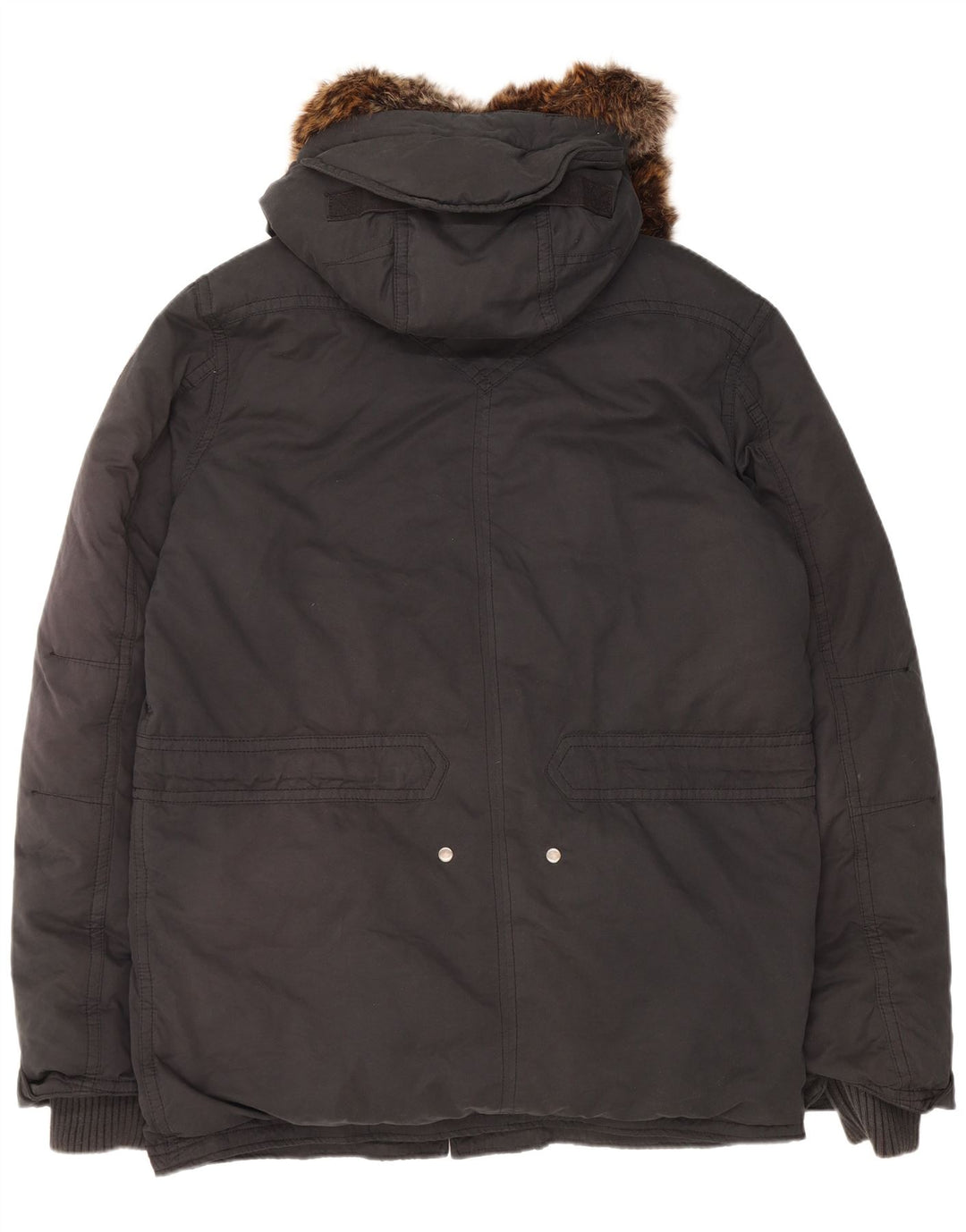 Ανδρικό παλτό με κουκούλα Levi's UK 42 XL Μαύρο Πολυεστέρας