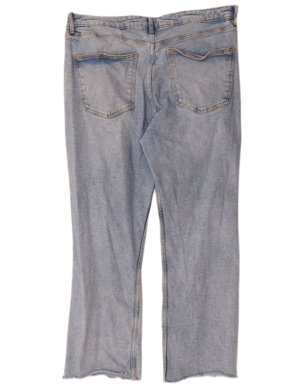 Zara Γυναικείο Straight Jeans EU 46 2XL W36 L26 Μπλε βαμβακερό