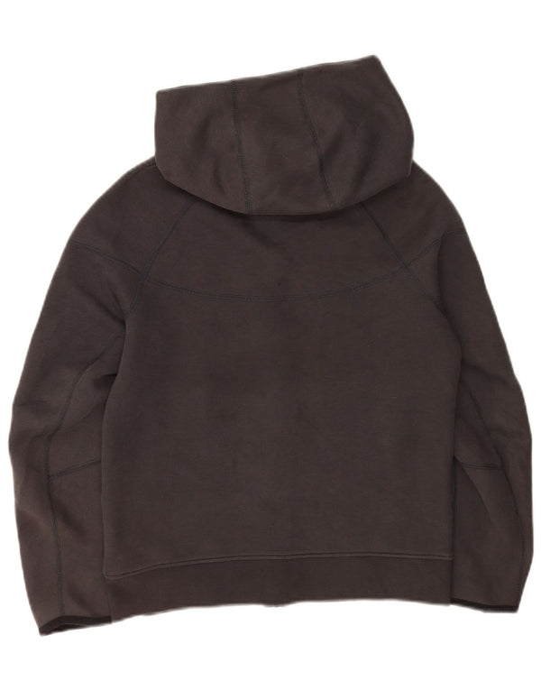 Πουλόβερ Nike Boys Zip Hoodie 12-13 ετών, μεγάλο γκρι βαμβακερό