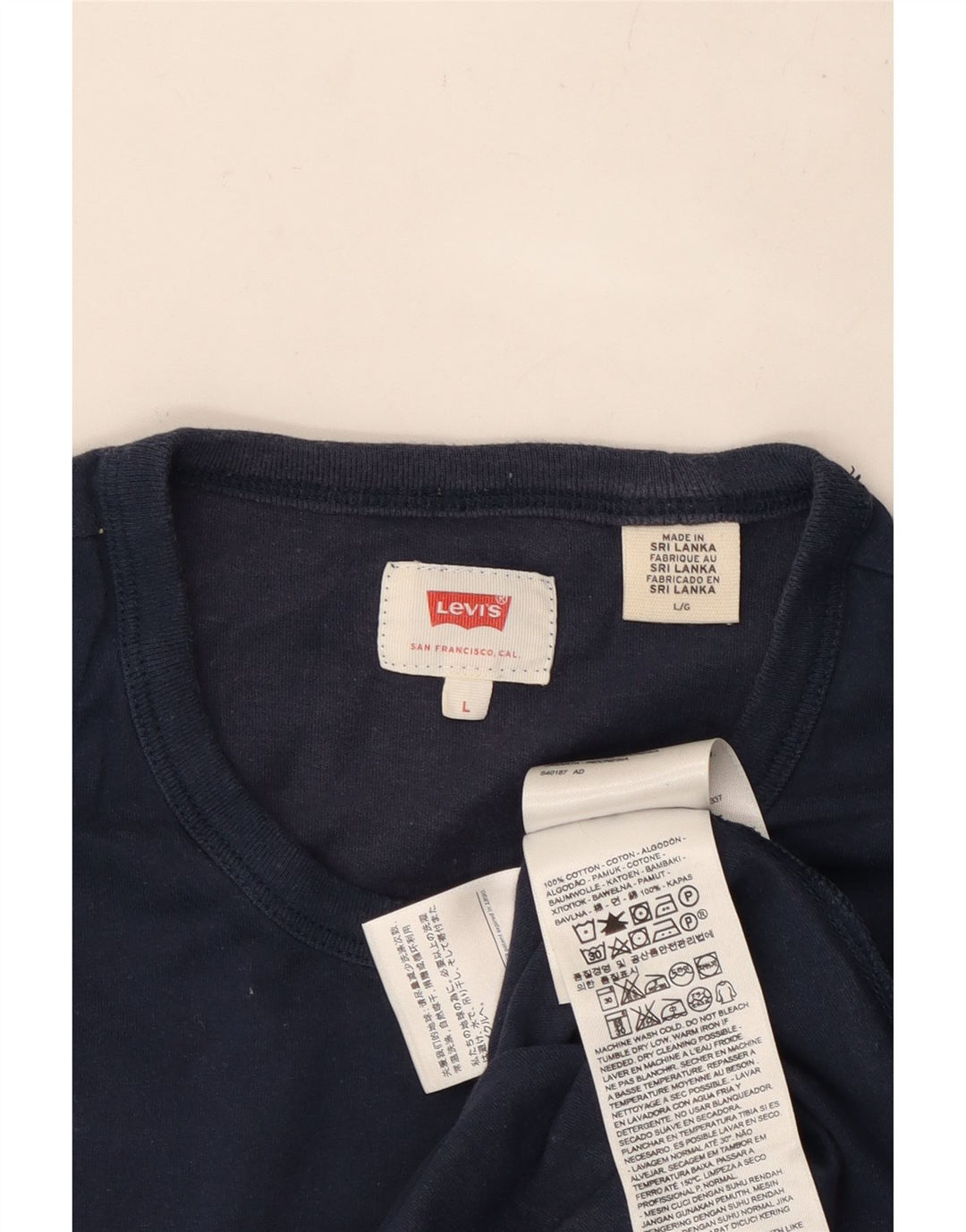 Ανδρικό T-Shirt LEVI'S Top Large Navy Blue