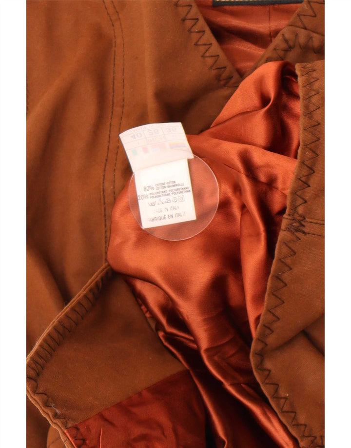 Roccobarocco Γυναικείο Gilet IT 40 Small Brown Paisley Cotton