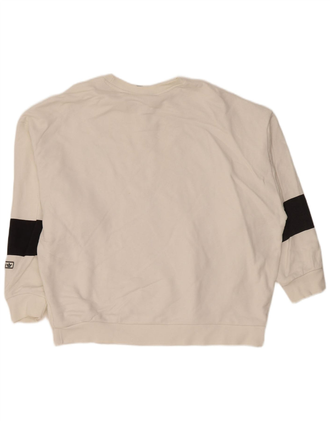 Γυναικείο φούτερ ADIDAS Oversized Jumper UK 12 Medium White Colourblock