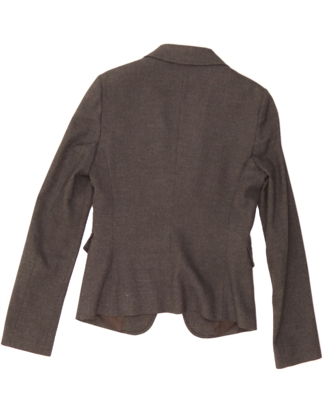 BENETTON Womens 4 Button Blazer Jacket IT 42 Medium Grey Polyester Vintage Benetton and Second-Hand Benetton from Messina Hembry 