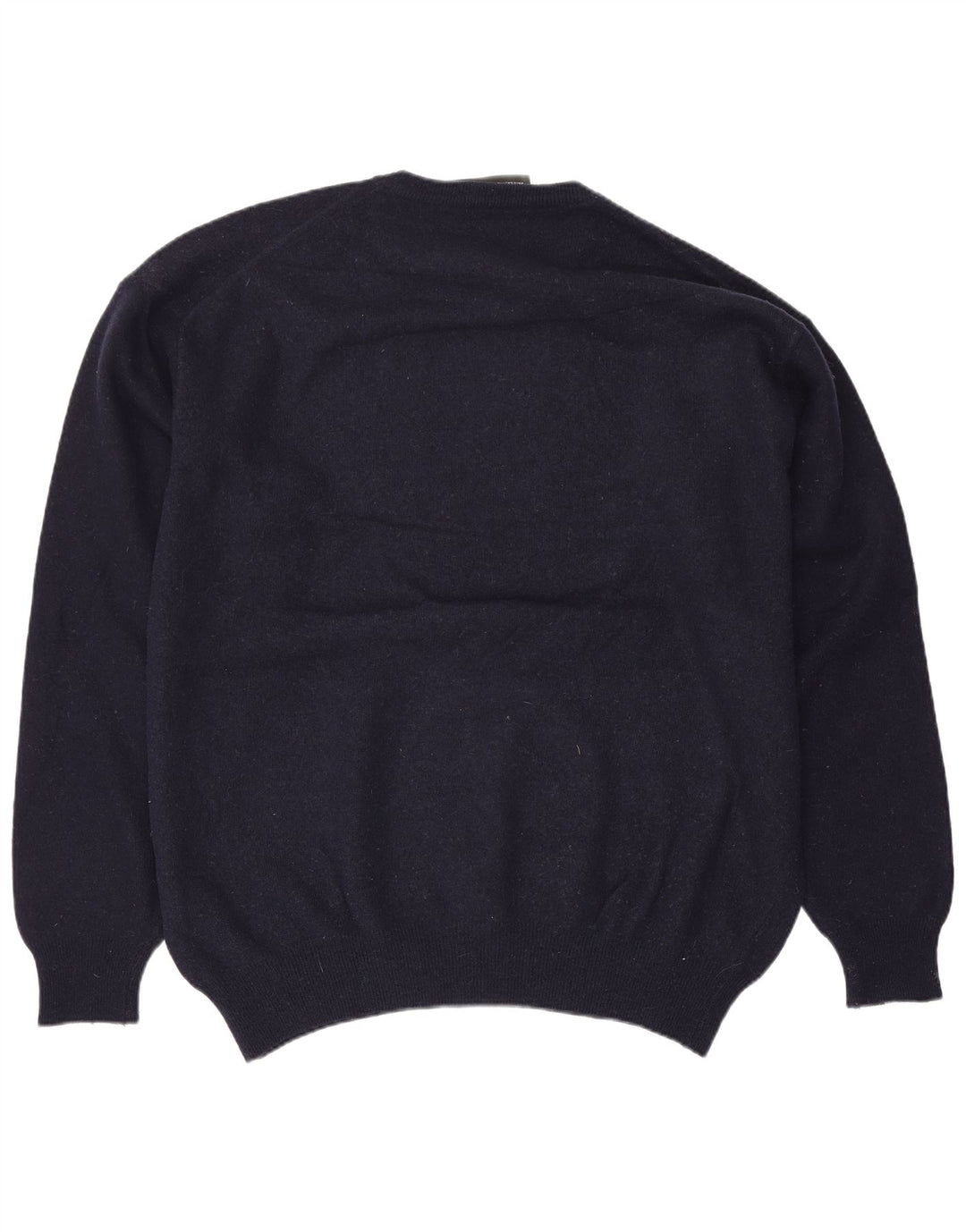 Ανδρικό πουλόβερ Zara με λαιμόκοψη XL Navy Blue Wool