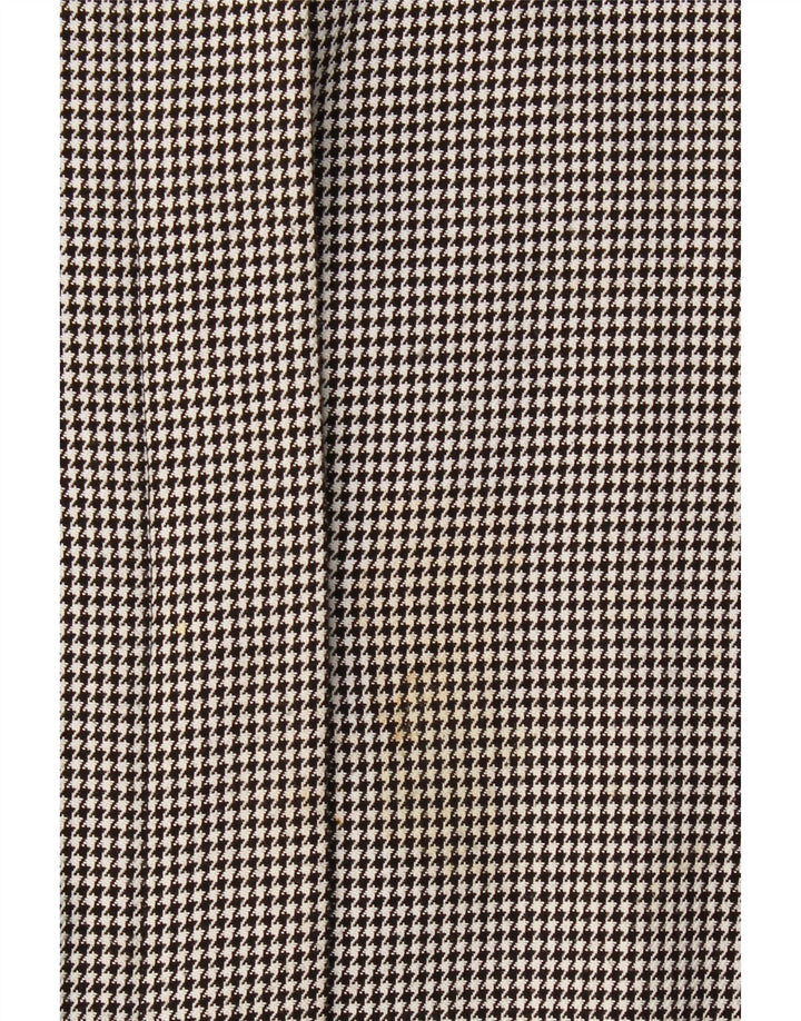 Vintage Γυναικείο Bomber Jacket UK 20 2XL Μαύρο Houndstooth Πολυεστέρας