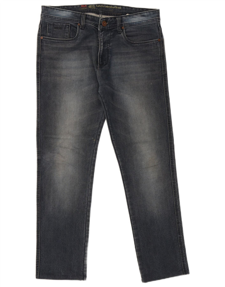 Ανδρικό τζιν Wrangler ίσιο W36 L30 Μπλε βαμβακερό