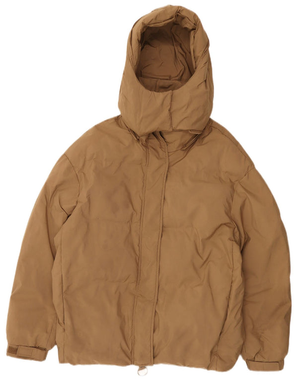 Zara Γυναικείο μπουφάν με επένδυση UK 10 Small Beige Polyester
