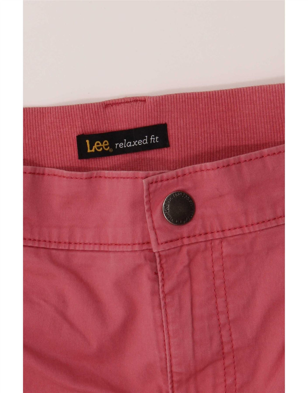 Lee Womens Relaxed Fit Cargo Bermuda Short W36 XL Pink