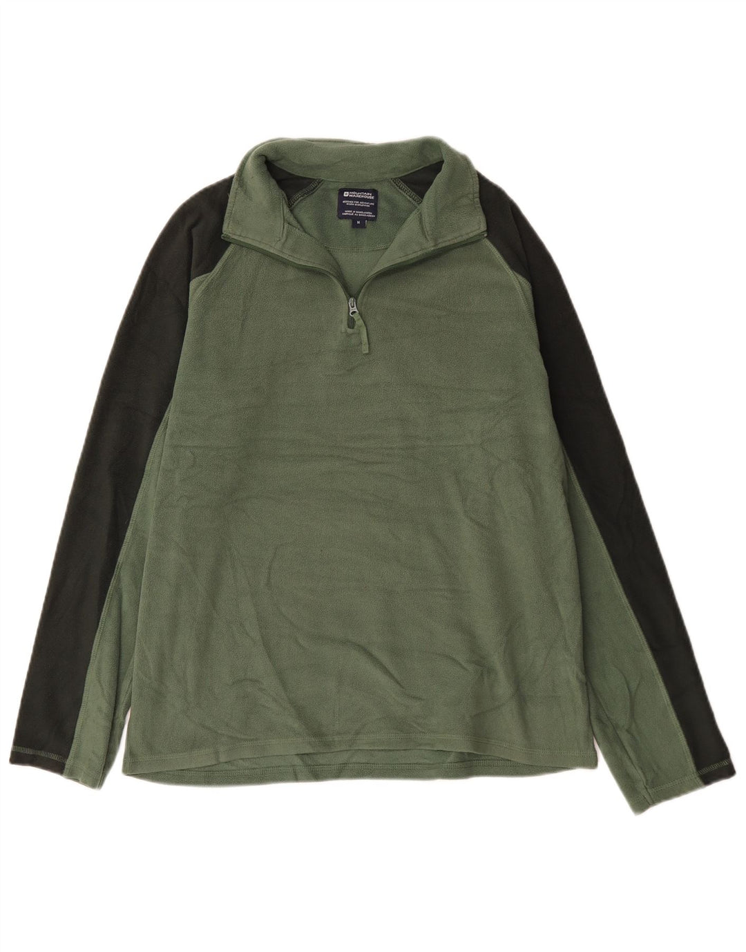 Mountain Warehouse Ανδρικό φερμουάρ Fleece Jumper Μεσαίο πράσινο χρώμα