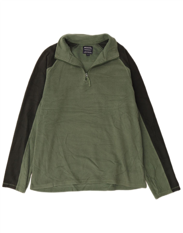 Mountain Warehouse Ανδρικό φερμουάρ Fleece Jumper Μεσαίο πράσινο χρώμα