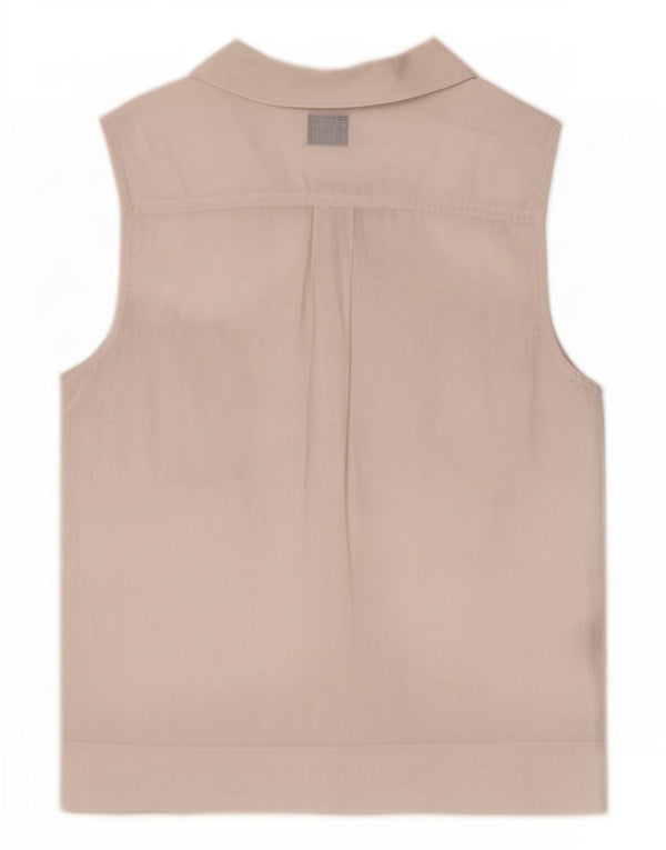 Max & Co. Γυναικείο Αμάνικο Πουκάμισο Μπλούζα IT 40 Small White Len