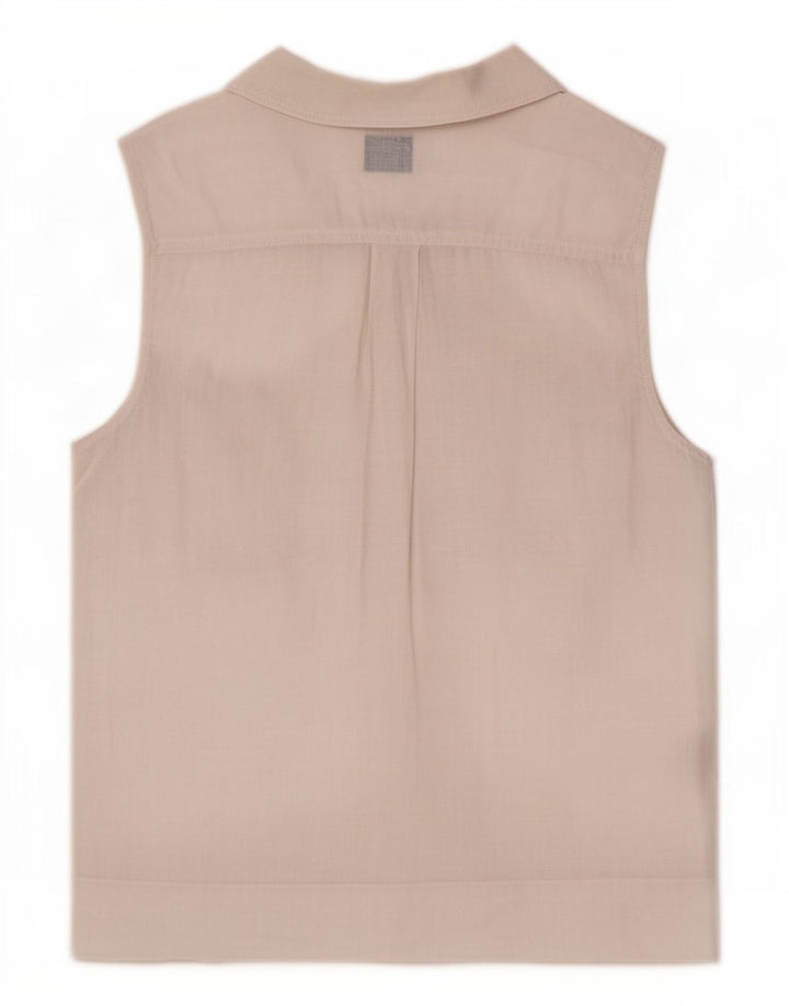 Max & Co. Γυναικείο Αμάνικο Πουκάμισο Μπλούζα IT 40 Small White Len