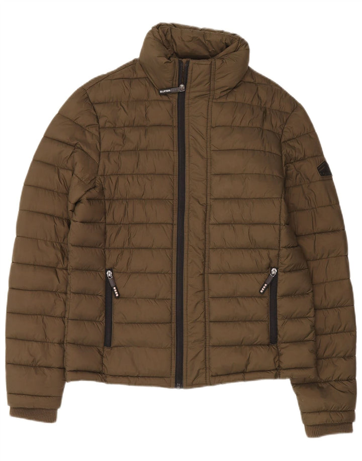 Superdry Ανδρικό μπουφάν με επένδυση UK 38 Medium Khaki Nylon