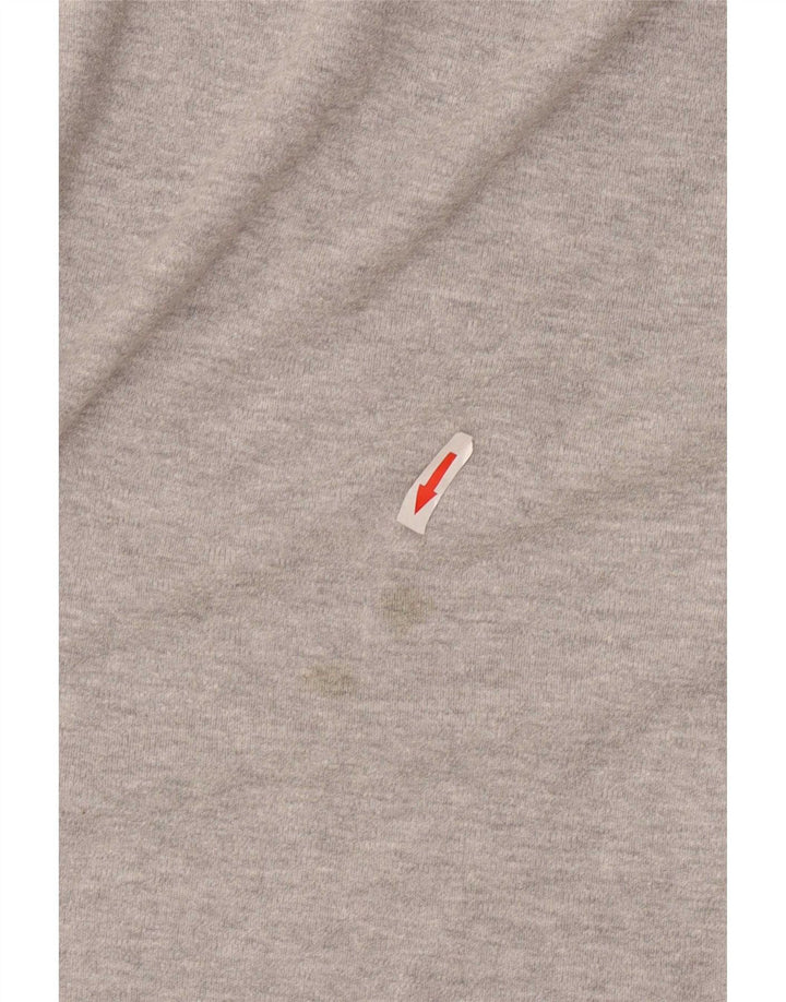 Jack Wills Ανδρικό γραφικό φούτερ Jumper Μεγάλο γκρι χρώμα, βαμβακερό