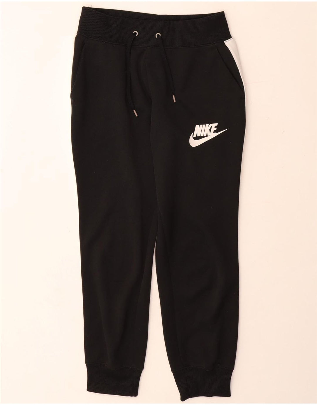 Γυναικεία αθλητική φόρμα NIKE Παντελόνι Joggers UK 8 Small Black Colourblock