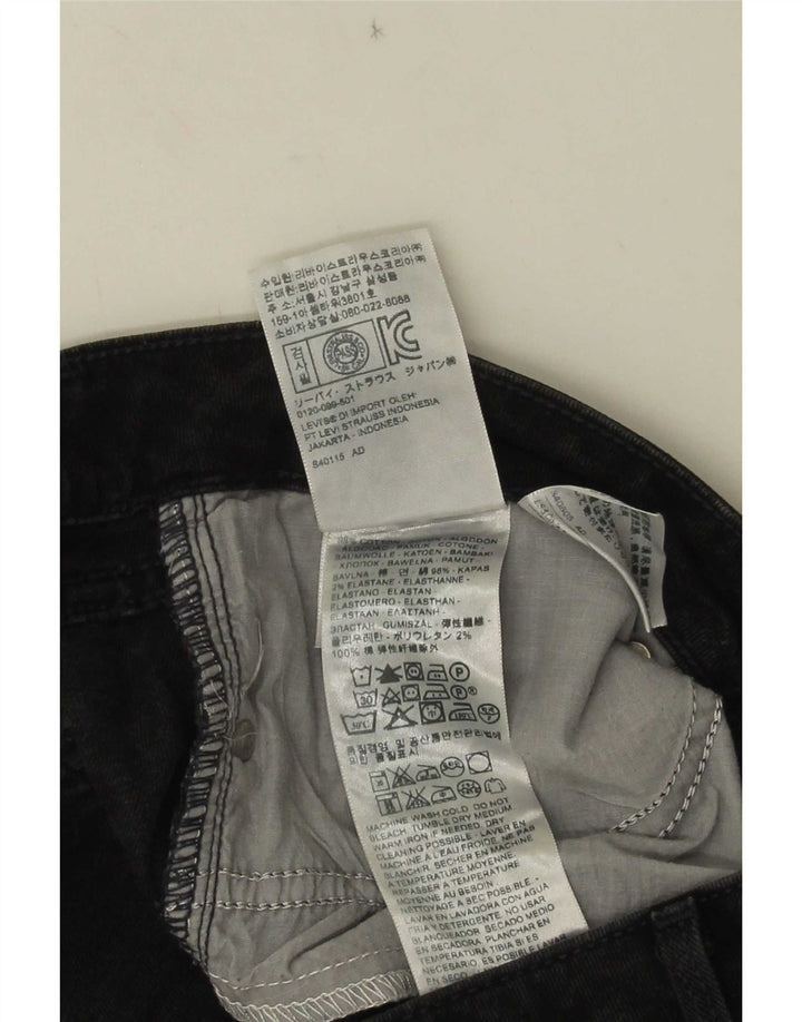 Γυναικείο Skinny Jeans Levi's W30 L32 Μαύρο βαμβακερό