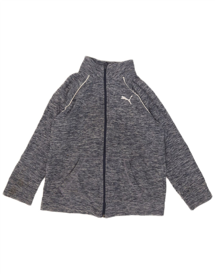 Puma Boys Fleece Jacket 12-13 ετών Μεγάλο Navy Blue Flecked Polyester