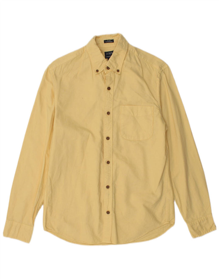 Ανδρικό πουκάμισο J. Crew Slim Small κίτρινο βαμβακερό