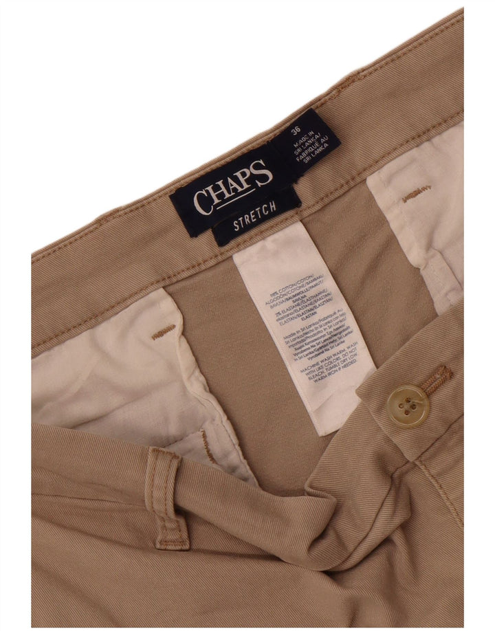 Chaps Ανδρικό σορτς Chino W36 μεγάλο μπεζ βαμβακερό