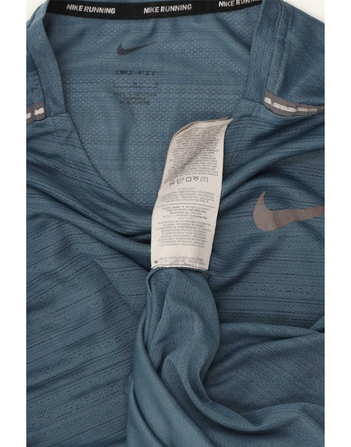 Ανδρικό μπλουζάκι Nike Dri Fit Μπλουζάκι από πολυεστέρα με μεγάλο μπλε φλύκταινα