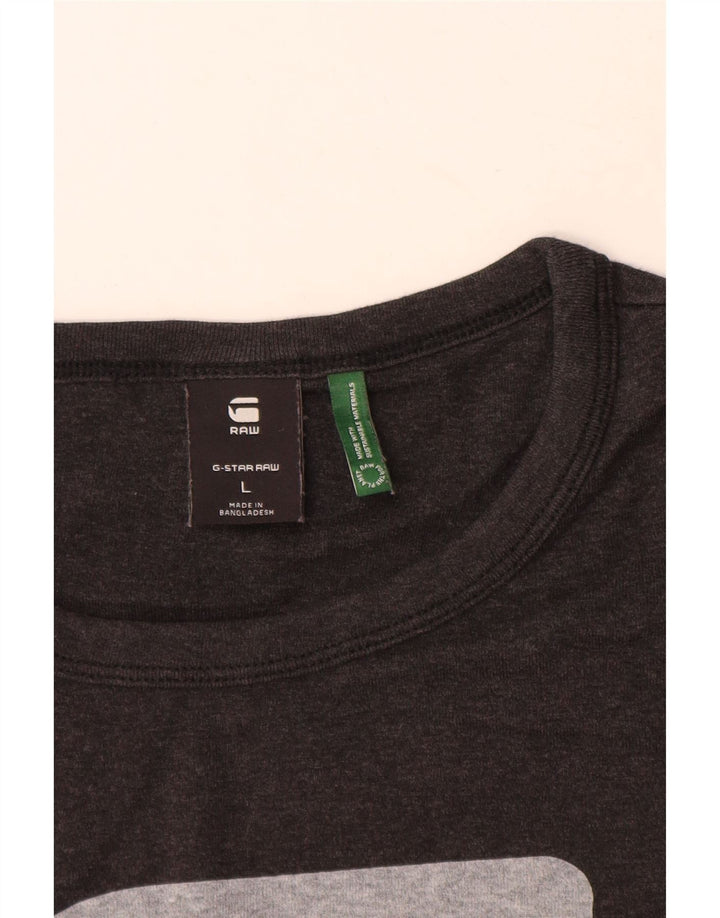Ανδρικό γραφικό T-Shirt G-Star Top Large Grey