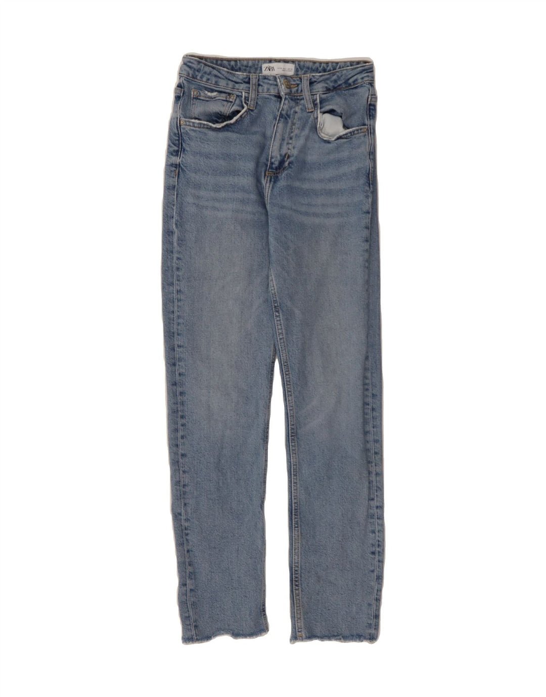 ZARA Womens Slim Jeans EU 34 2XS W24 L26 Blue Vintage Zara and Second-Hand Zara from Messina Hembry 