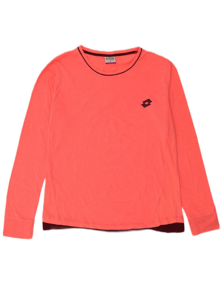 Lotto Γυναικείο τοπ μακρυμάνικο UK 14 Medium Pink Polyester