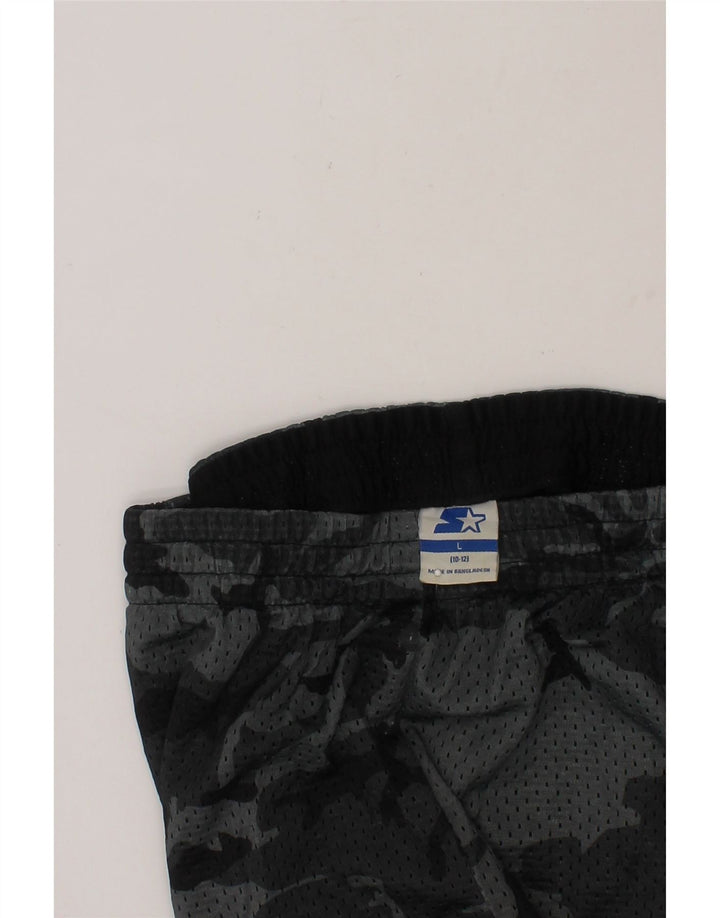 STARTER Boys Bermuda Sport Shorts 10-11 Years Large  Grey Camouflage Vintage Starter and Second-Hand Starter from Messina Hembry 