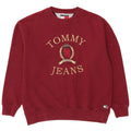 Γραφικό ανδρικό φούτερ Tommy Hilfiger Jumper Μεσαίο μπορντό βαμβακερό