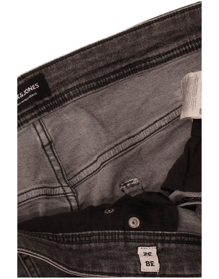 Jack & Jones Ανδρικό Slim Jeans W38 L32 Γκρι βαμβακερό