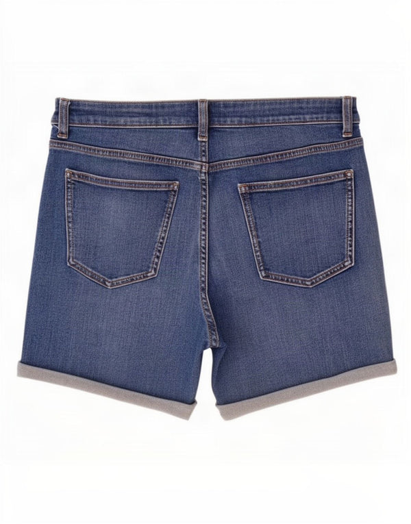 Marks & Spencer Γυναικείο Boyfriend τζιν σορτς UK 12 Medium W30 Μπλε βαμβακερό