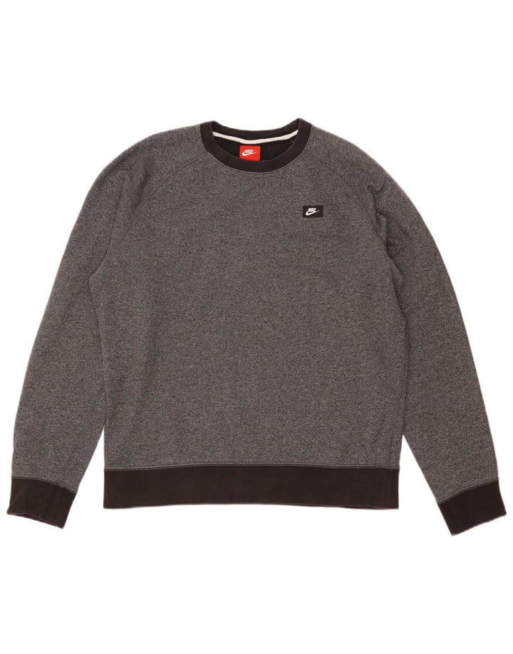 Ανδρικό φούτερ Nike Jumper, μεσαίο γκρι βαμβακερό