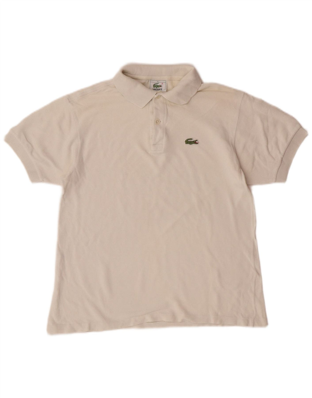 Lacoste Boys Polo πουκάμισο 13-14 ετών Λευκό βαμβακερό