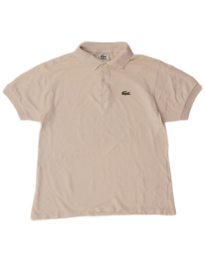 Lacoste Boys Polo πουκάμισο 13-14 ετών Λευκό βαμβακερό
