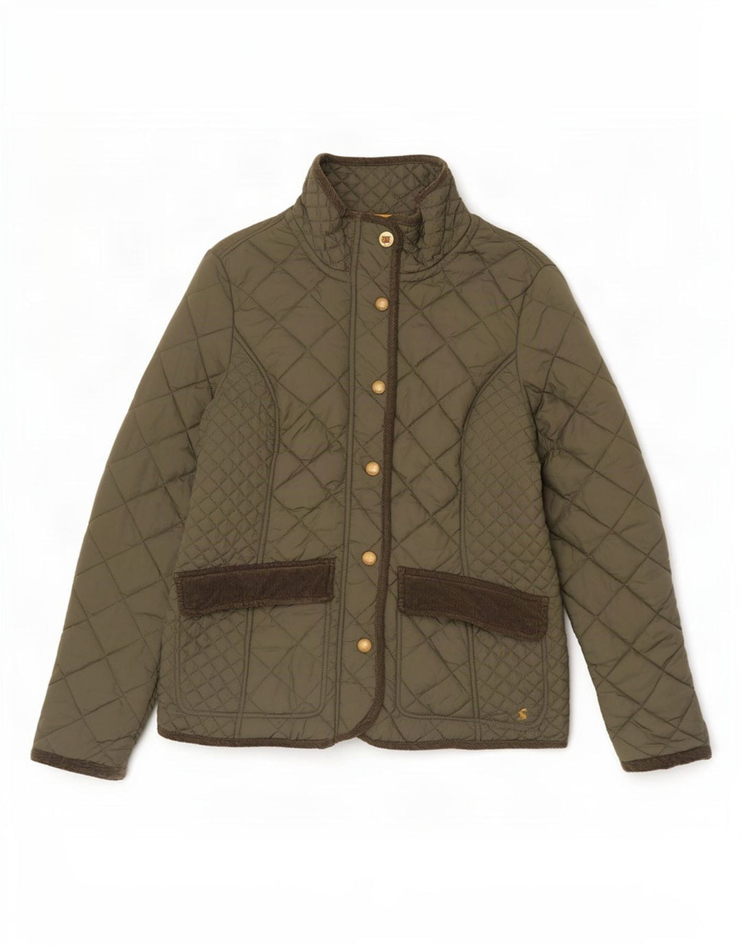 Joules Γυναικείο Καπιτονέ μπουφάν UK 12 Medium Khaki Cotton
