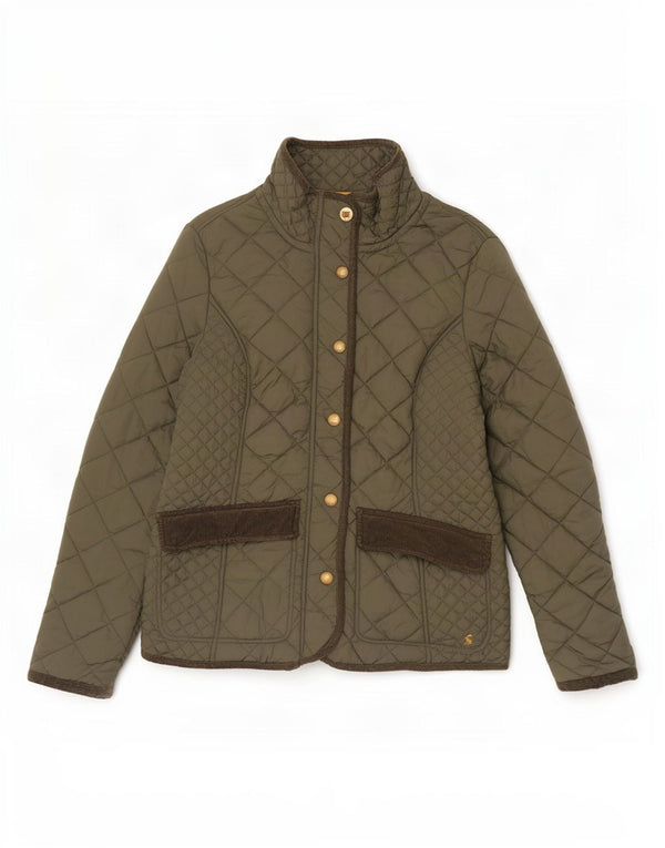Joules Γυναικείο Καπιτονέ μπουφάν UK 12 Medium Khaki Cotton