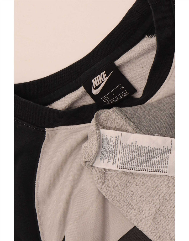 Ανδρικό γραφικό φούτερ Nike Jumper Μικρό γκρι βαμβακερό χρώμα