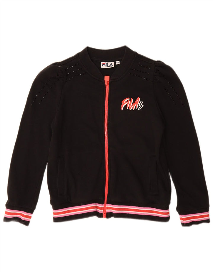 FILA Κοριτσίστικες φόρμες Top Jacket 9-10 Years Black Cotton