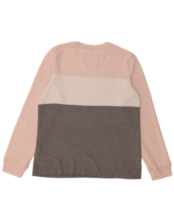 Γυναικείο γραφικό φούτερ HOLLISTER Jumper UK 16 Large Grey Colourblock