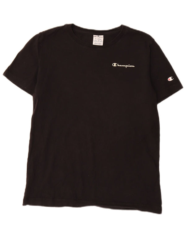 Champion Γυναικείο T-Shirt Top UK 18 XL Μαύρο βαμβακερό