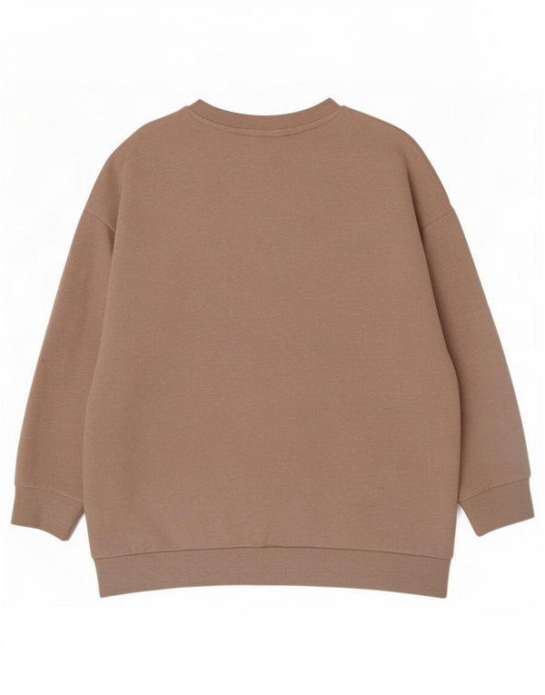 Tommy Hilfiger Γυναικεία Φούτερ Jumper UK 18 XL Beige Cotton