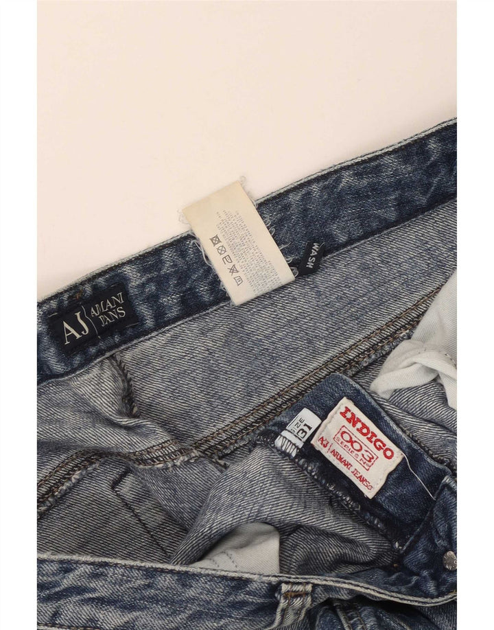 Armani Womens Bootcut Jeans W31 L33 Blue Cotton