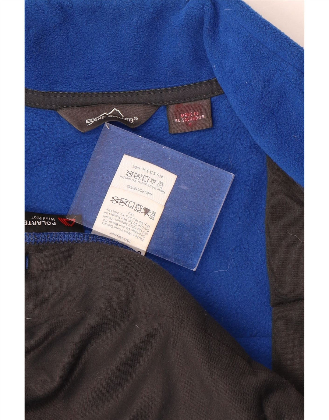 EDDIE BAUER Ανδρικό Fleece Gilet UK 36 Small Blue Colorblock Πολυεστέρας