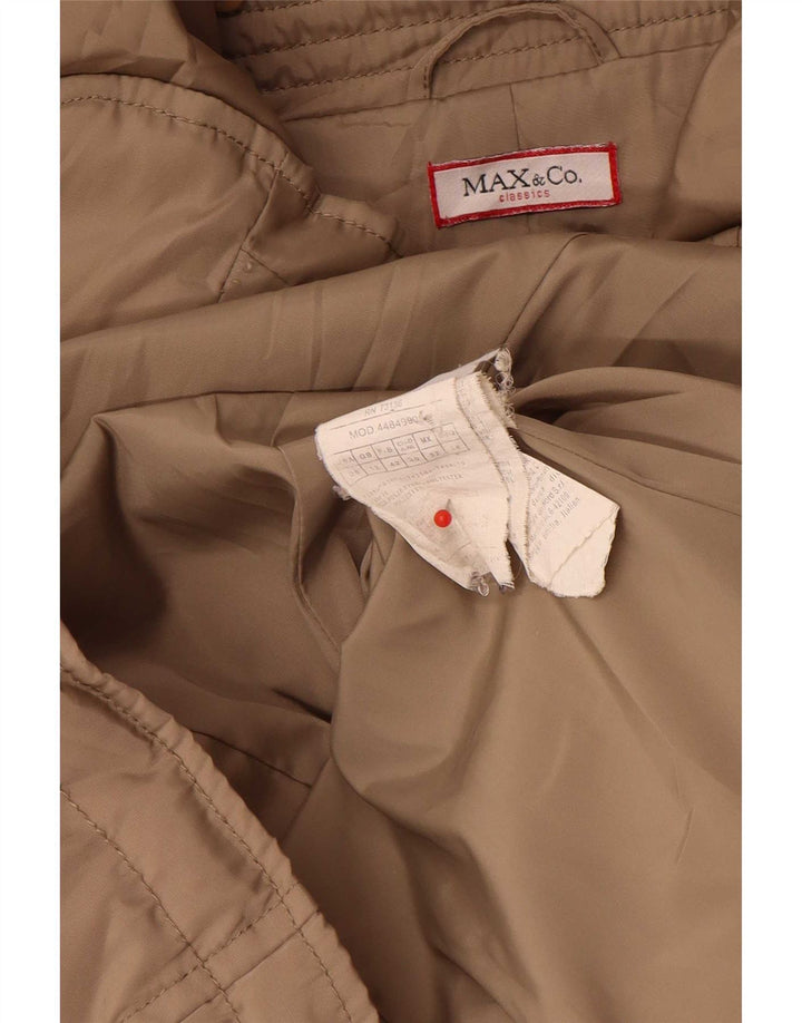 Max & Co. Γυναικείο μπουφάν με επένδυση UK 12 Medium Beige Polyester Classic