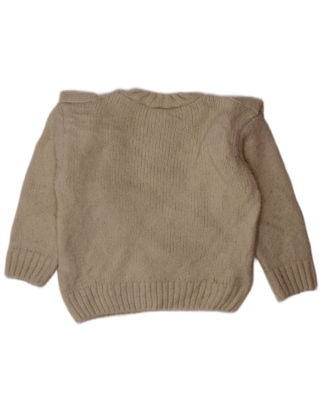 Πουλόβερ ZARA Baby Girls Crew Neck Jumper 18-24 Months Off White