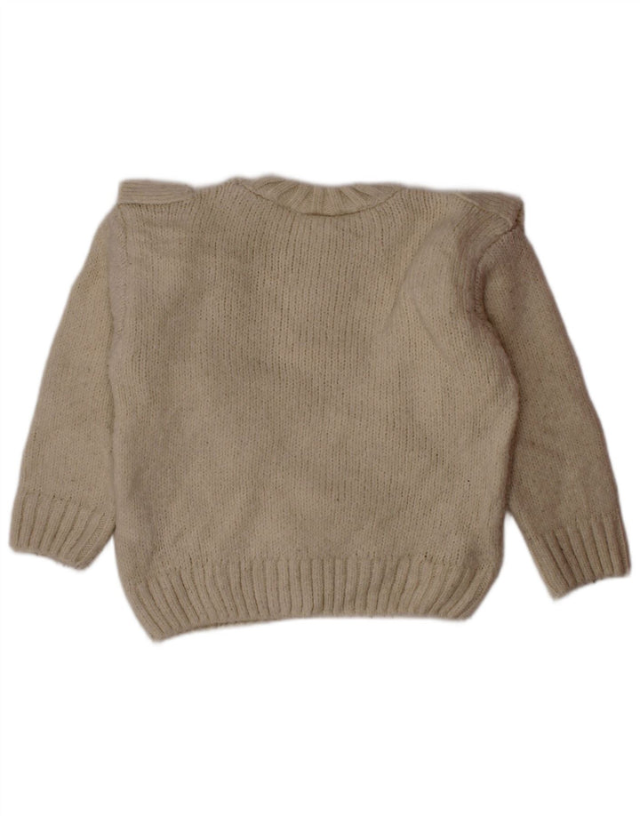 Πουλόβερ ZARA Baby Girls Crew Neck Jumper 18-24 Months Off White