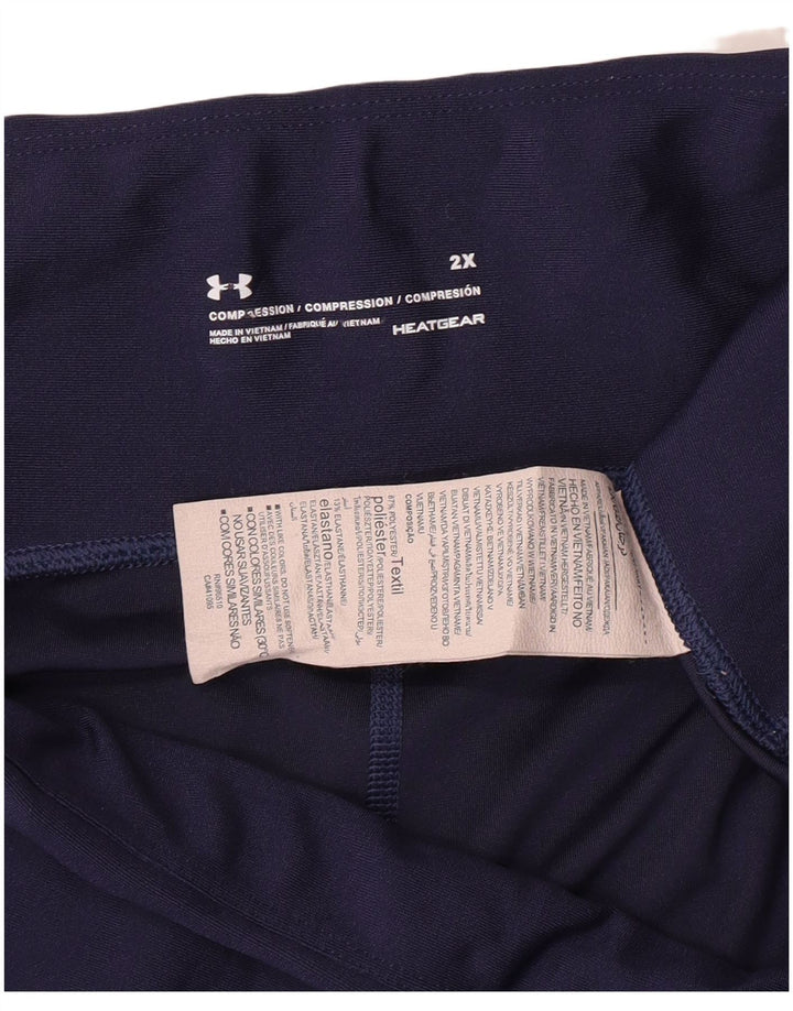Under Armour Γυναικεία κολάν Capri Compression UK 20 2XL Navy Blue Sports